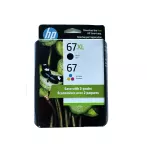 ~Brand New Original HP 3YM57AN (67XL Black + 67 Color) Black and Tricolor INK / INKJET Cartridge Set