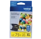 Brand New Original Brother LC-75Y Ink / Inkjet Cartridge - High Yield - Yellow