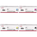 ~Brand New Original Canon 069 Set Black Cyan Magenta Yellow Laser Toner Cartridge 