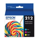~Brand New Original Epson (T212) T212520 Cyan Magenta Yellow Ink / Inkjet Cartridge Tri-Pack