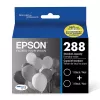 ~Brand New Original Epson T288 Black Ink / Inkjet Cartridge Twin Pack