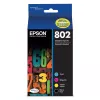 ~Brand New Original Epson T802 Black Cyan Magenta Yellow Laser Toner Cartridge Set