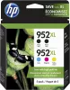 ~Brand New Original HP 6ZA00AN (952XL Set + Black 5 Pack) HIgh Yield Black Cyan Magenta Yellow Ink / Inkjet Cartridge Combo Pack