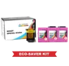 HP DT-63XL-3Color Eco-Saver Tri-Color Ink Cartridge High Yield 3PK Combo (The 1st Cartridge in the Printhead Already) IMPORTANT!! Please DON'T upgrade any printer firmware to avoid chip issues.