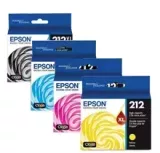 ~Brand New Original Epson T212 High Yield Black Standard Cyan Magenta Yellow INK / INKJET Cartridge Set