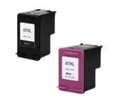 HP 67XL INK / INKJET Cartridge Combo Black Tri-Color