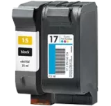 HP C6615A / C6625A (15A / 17) INK / INKJET Cartridge Combo Pack Black Tri-Color