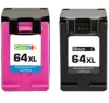 HP X4D92AN (64XL) INK / INKJET Cartridge Combo Black Tri-Color