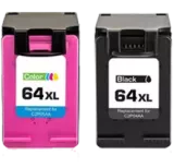 HP X4D92AN (64XL) INK / INKJET Cartridge Combo Black Tri-Color