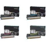 ~Brand New Original LEXMARK/ IBM X746 / X748 Laser Toner Cartridge Set Black Cyan Magenta Yellow