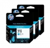 ~Brand New Original HP CZ134A (HP 711) INK / INKJET Cartridge High Yield Cyan (3 Pack)