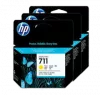 ~Brand New Original HP CZ136A (HP 711) INK / INKJET Cartridge High Yield Yellow 3 Pack