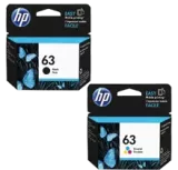 ~Brand New Original HP F6U61AN / F6U62AN (HP 63 / L0R46AN) INK / INKJET Cartridge Combo Pack Black Tri-Color