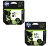 ~Brand New Original HP F6U63AN / F6U64AN (HP 63XL / L0R44BN) High Yield INK / INKJET Cartridge Combo Pack Black Tri-Color