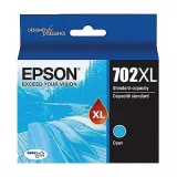 ~Brand New Original OEM-EPSON T702XL220 High Yield INK/INKJET Cartridge Cyan