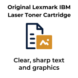 ~Brand New Original Lexmark IBM 24B6511 Black Laser Toner Cartridge 