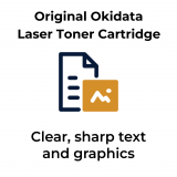 ~Brand New Original Okidata 46861304 Black Laser Toner Cartridge 